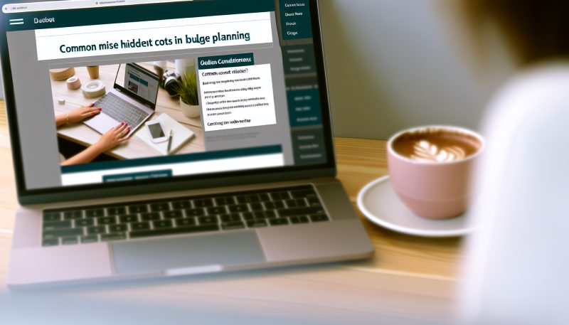 預算規劃常見錯誤：隱藏成本讓企業措手不及｜如何架設網站 說明圖