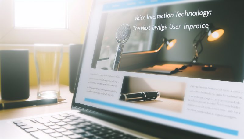 語音互動技術：下一代使用者介面｜網站設計 說明圖