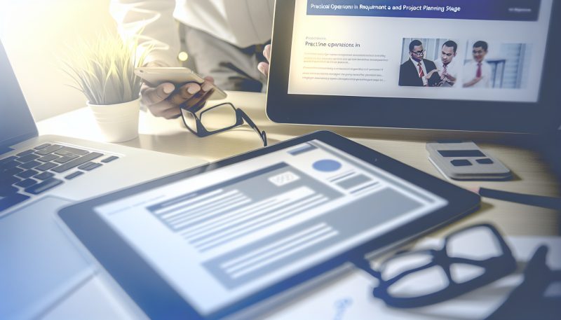 需求分析與專案規劃階段實務操作｜網頁設計 說明圖