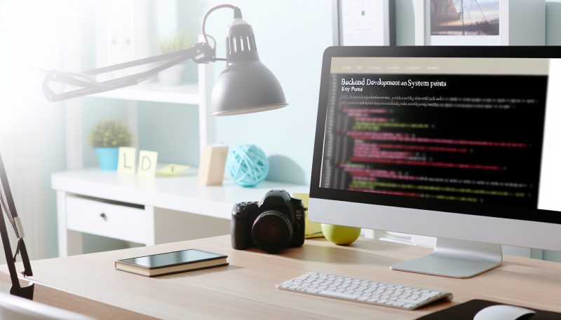 後端開發與系統整合要點｜網頁設計 說明圖